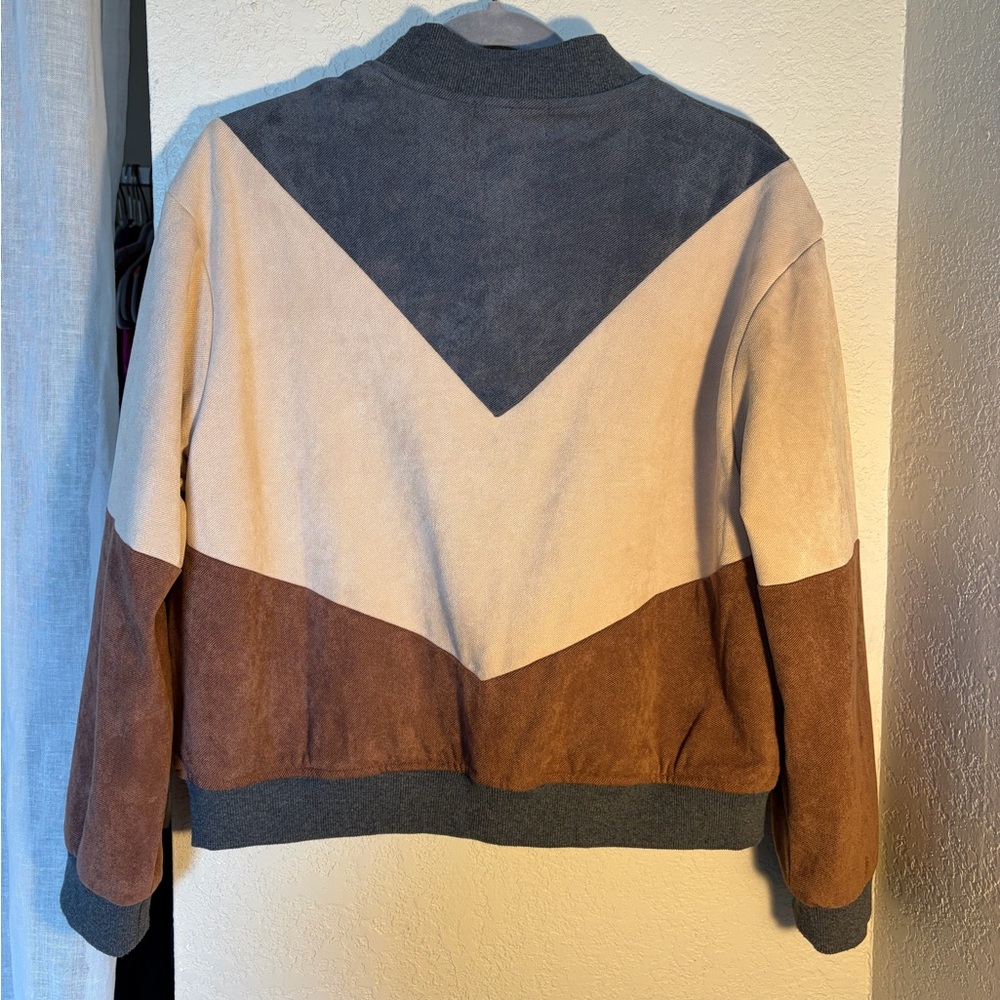 Color block Bomber Jacket - Picture 4 of 5